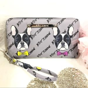 Betsey Johnson Wallet Frenchie bulldogs